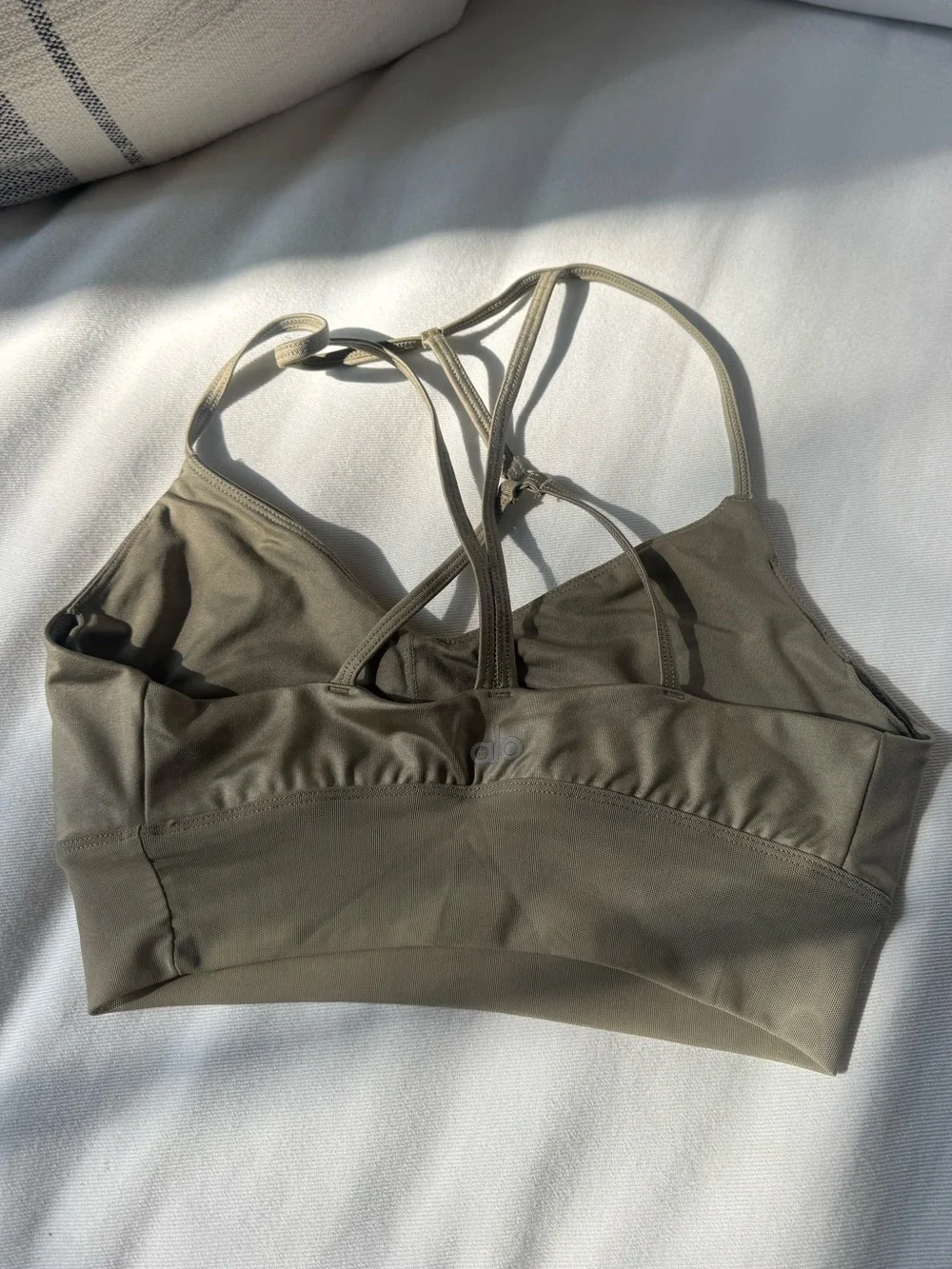 ALO Yoga Olive Sports Bra